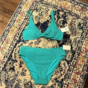 Lively Teal Bikini Set